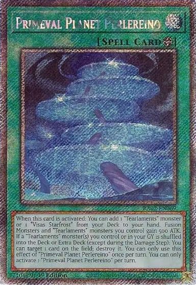 Primeval Planet Perlereino Platinum Secret Rare 25th Anniversary Rarity Collection II Yu-Gi-Oh! card