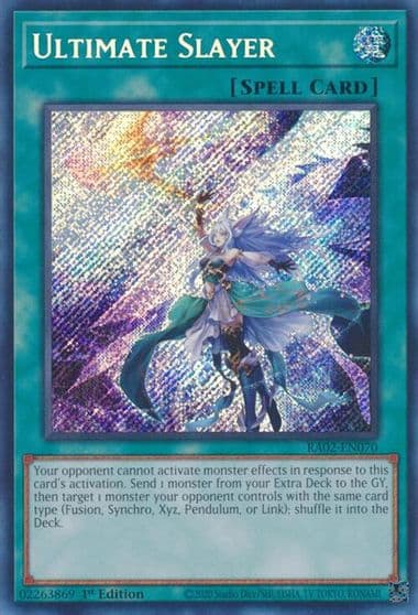 Ultimate Slayer Secret Rare 25th Anniversary Rarity Collection II Yu-Gi-Oh! card