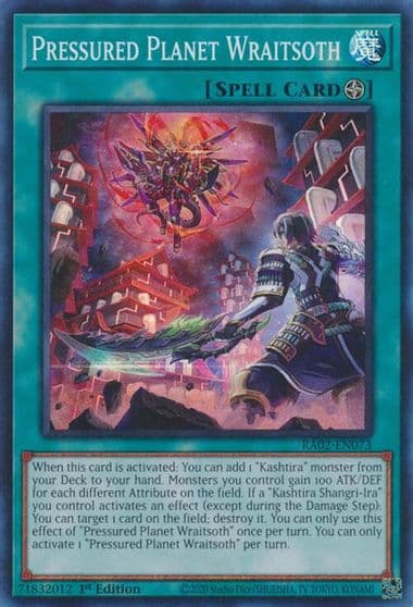 Pressured Planet Wraitsoth 25th Anniversary Rarity Collection II Yu-Gi-Oh! card