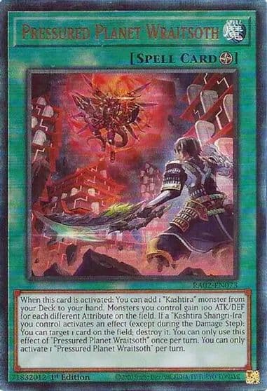 Pressured Planet Wraitsoth PUR 25th Anniversary Rarity Collection II Yu-Gi-Oh! card