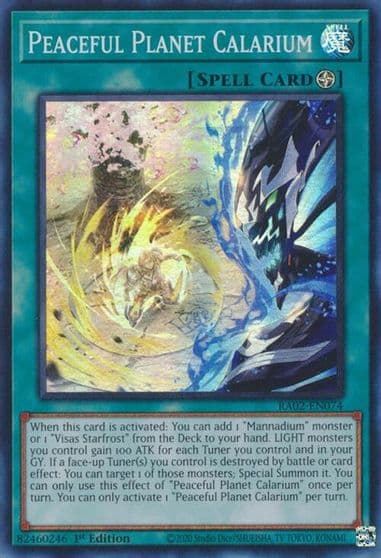 Peaceful Planet Calarium 25th Anniversary Rarity Collection II Yu-Gi-Oh! card