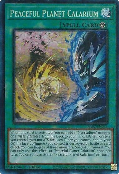Peaceful Planet Calarium PCR 25th Anniversary Rarity Collection II Yu-Gi-Oh! card