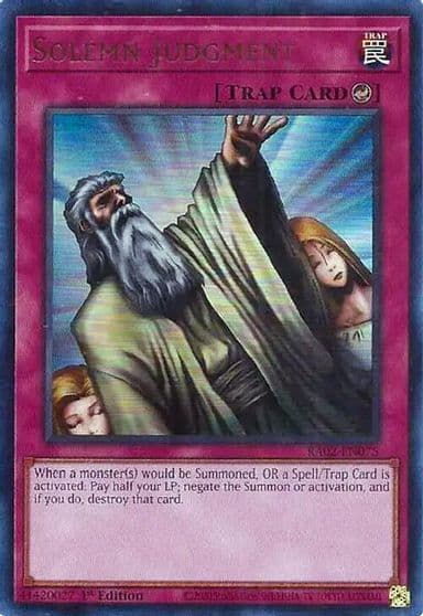 Solemn Judgment UR 25th Anniversary Rarity Collection II Yu-Gi-Oh! card