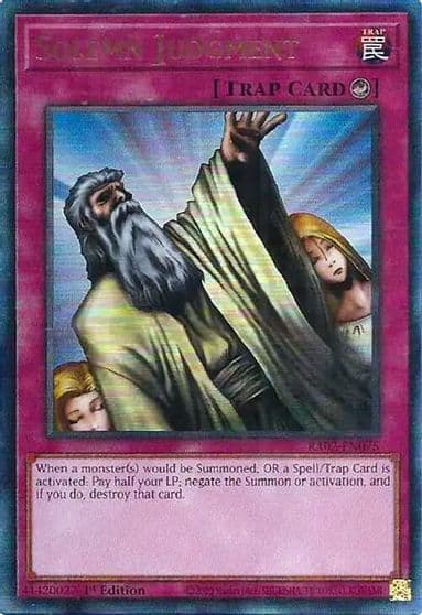 Solemn Judgment PUR 25th Anniversary Rarity Collection II Yu-Gi-Oh! card
