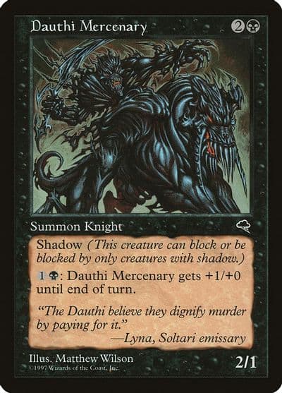 Dauthi Mercenary Tempest Magic card