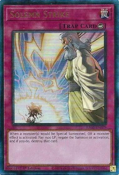 Solemn Strike PUR 25th Anniversary Rarity Collection II Yu-Gi-Oh! card