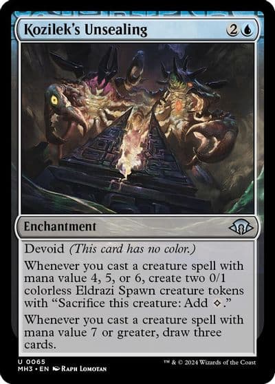Kozileks Unsealing Modern Horizons 3 Magic card