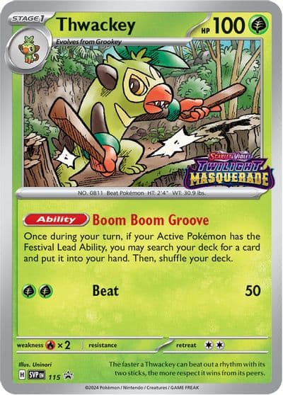 Thwackey - 115 SV: Scarlet & Violet Promo Cards Pokemon card