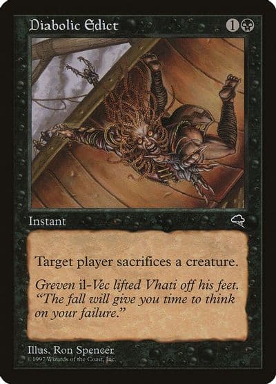 Diabolic Edict Tempest Magic card