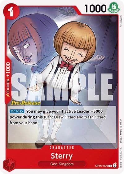 Sterry 500 Years in the Future Pre-Release Cards One Piece card