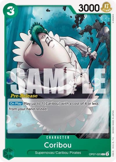 Coribou 500 Years in the Future Pre-Release Cards One Piece card