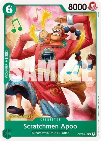 Scratchmen Apoo 500 Years in the Future Pre-Release Cards One Piece card