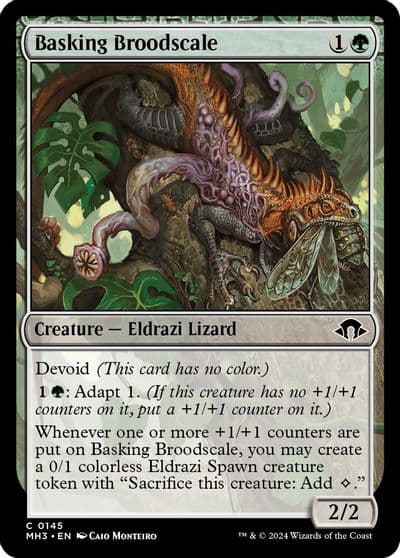 Basking Broodscale Modern Horizons 3 Magic card