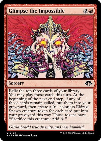 Glimpse the Impossible Modern Horizons 3 Magic card