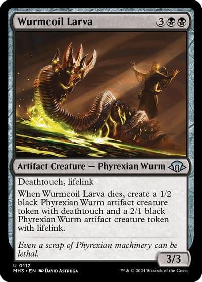 Wurmcoil Larva Modern Horizons 3 Magic card