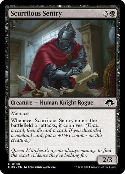 Scurrilous Sentry Modern Horizons 3 Magic card