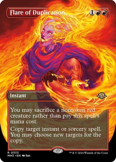 Flare of Duplication Borderless Modern Horizons 3 Magic card