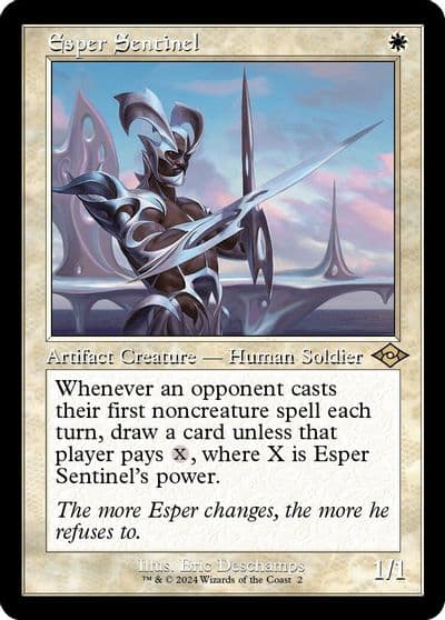 Esper Sentinel Retro Frame Modern Horizons 2 Magic card