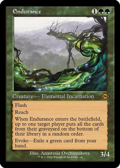 Endurance Retro Frame Modern Horizons 2 Magic card