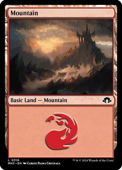 Mountain 0316 Modern Horizons 3 Magic card