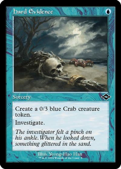Hard Evidence Retro Frame Modern Horizons 2 Magic card