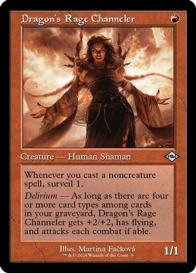 Dragons Rage Channeler Retro Frame Modern Horizons 2 Magic card