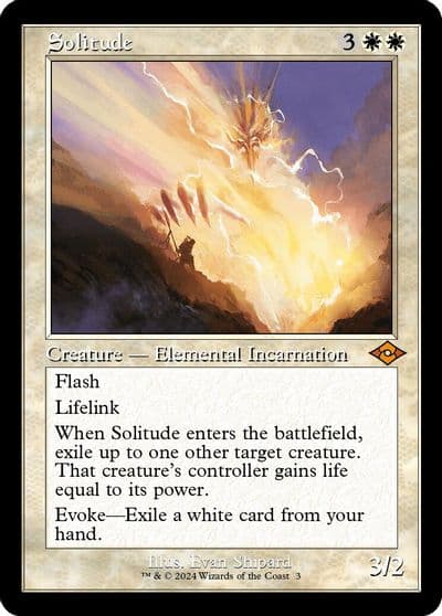 Solitude Retro Frame Modern Horizons 2 Magic card