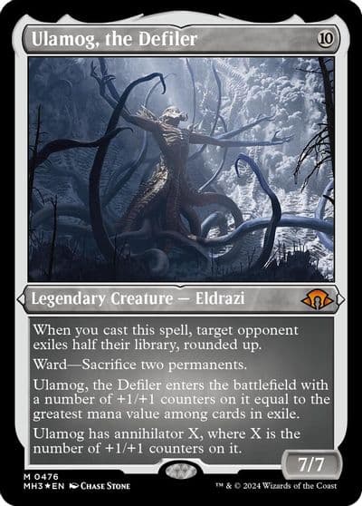 Ulamog the Defiler Foil Etched Modern Horizons 3 Magic card