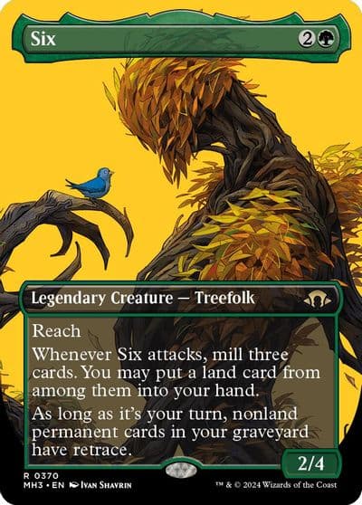 Six Borderless Modern Horizons 3 Magic card