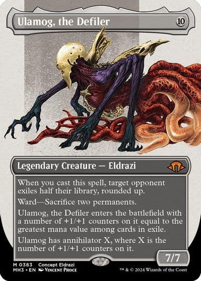 Ulamog the Defiler Borderless Modern Horizons 3 Magic card