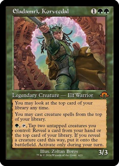 Eladamri Korvecdal Retro Frame Modern Horizons 3 Magic card