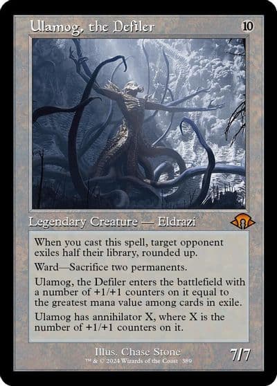 Ulamog the Defiler Retro Frame Modern Horizons 3 Magic card