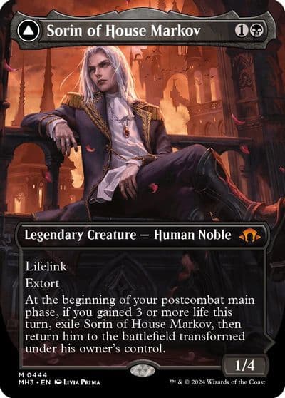 Sorin of House Markov Borderless Modern Horizons 3 Magic card