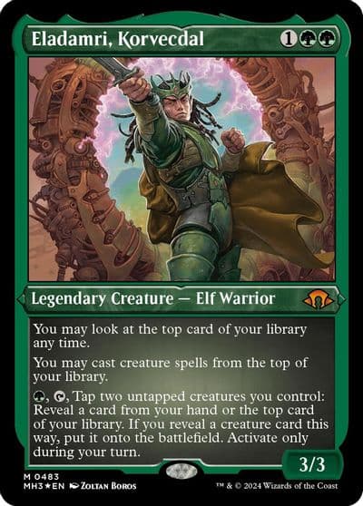 Eladamri Korvecdal Foil Etched Modern Horizons 3 Magic card