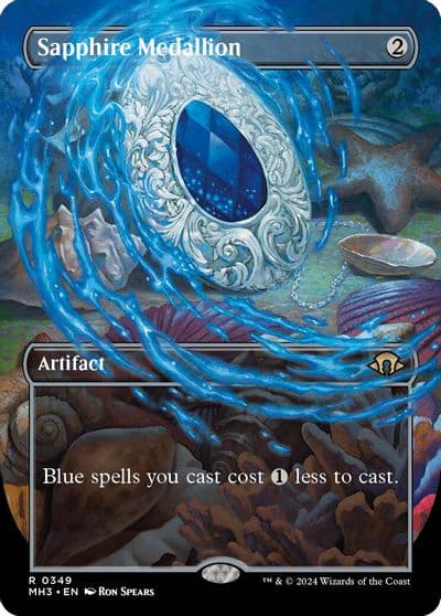 Sapphire Medallion Borderless Modern Horizons 3 Magic card