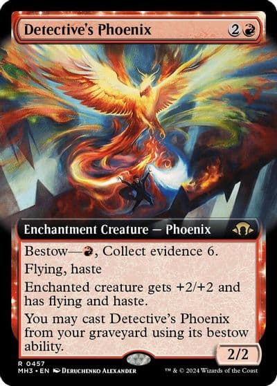 Detectives Phoenix Extended Art Modern Horizons 3 Magic card