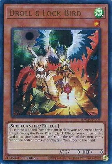 Droll and Lock Bird UR 25th Anniversary Rarity Collection II Yu-Gi-Oh! card