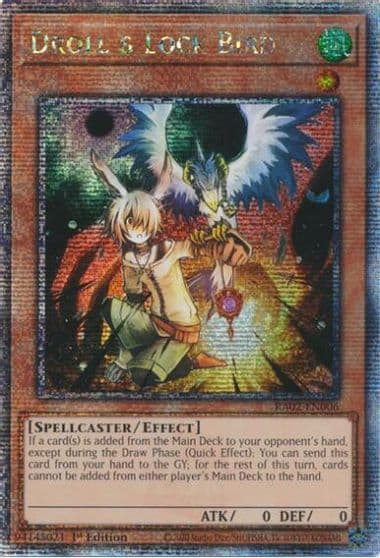 Droll and Lock Bird Quarter Century Secret Rare 25th Anniversary Rarity Collection II Yu-Gi-Oh! card