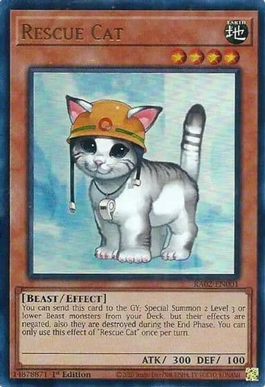 Rescue Cat UR 25th Anniversary Rarity Collection II Yu-Gi-Oh! card