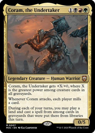 Coram the Undertaker Commander: Modern Horizons 3 Magic card