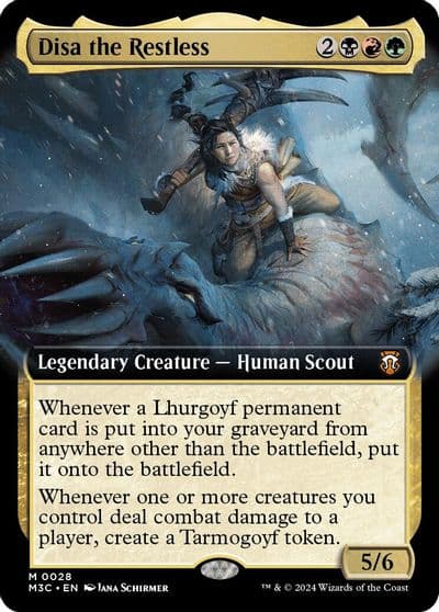 Disa the Restless Extended Art Commander: Modern Horizons 3 Magic card