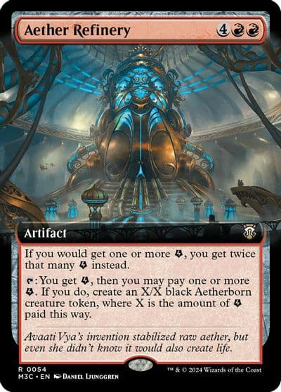 Aether Refinery Extended Art Commander: Modern Horizons 3 Magic card