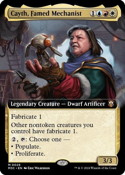 Cayth Famed Mechanist Extended Art Commander: Modern Horizons 3 Magic card
