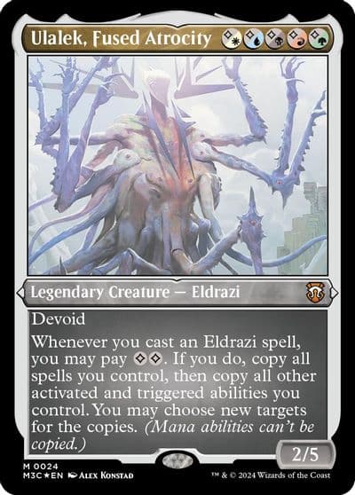 Ulalek Fused Atrocity Foil Etched Commander: Modern Horizons 3 Magic card