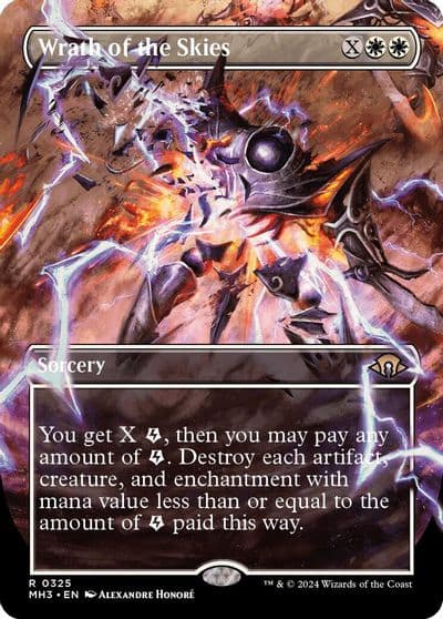 Wrath of the Skies Borderless Modern Horizons 3 Magic card