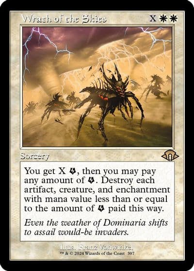 Wrath of the Skies Retro Frame Modern Horizons 3 Magic card