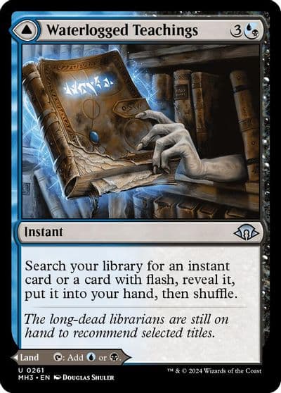 Waterlogged Teachings Modern Horizons 3 Magic card