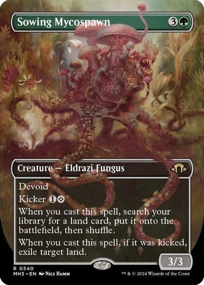 Sowing Mycospawn Borderless Modern Horizons 3 Magic card