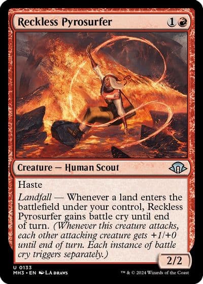 Reckless Pyrosurfer Modern Horizons 3 Magic card