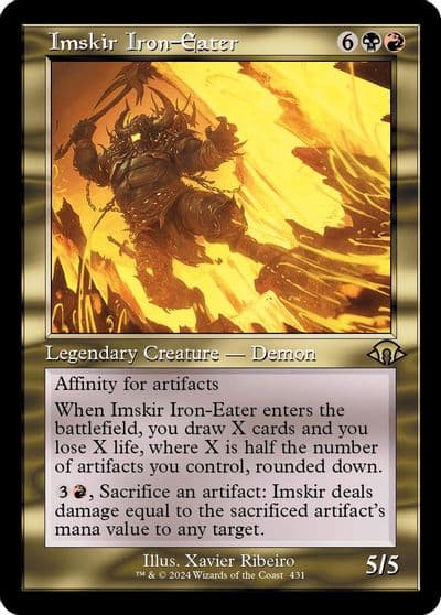 Imskir Iron Eater Retro Frame Modern Horizons 3 Magic card